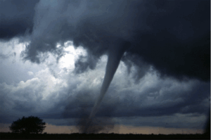 Une tornade (source: Wikipedia)
