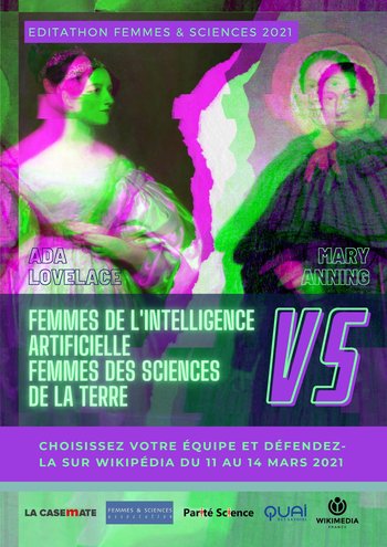 Affiche editathon femmes et sciences